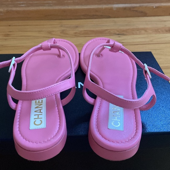 FINAL PRICE- Chanel pink sandals in size 41 - Picture 3 of 13